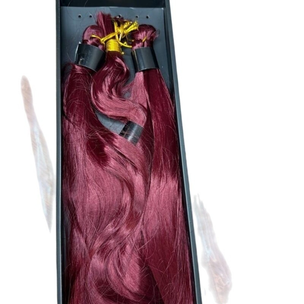 Dotrik Luxe Braids DLB‎ Premium Human Hair Blend Boho Body Wave Wine Red